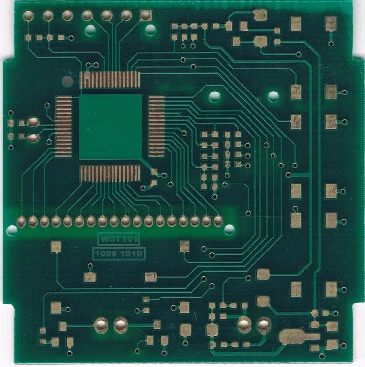 What is the role of the gold finger lead on the pcb board